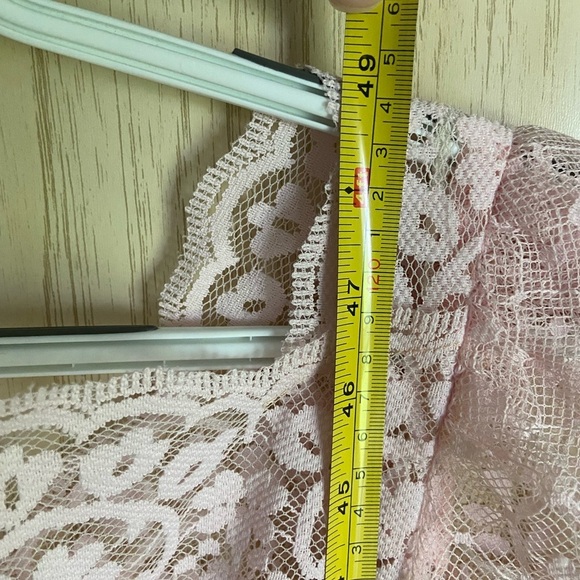 70s Pink Lace Midi Prom Dress Size Large (13/14) Vintage JC Penney Made In USA - Picture 10 of 14